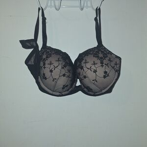 Smart & Sexy Women's Full Coverage Unlined Underwire Lace Bra Black 38D